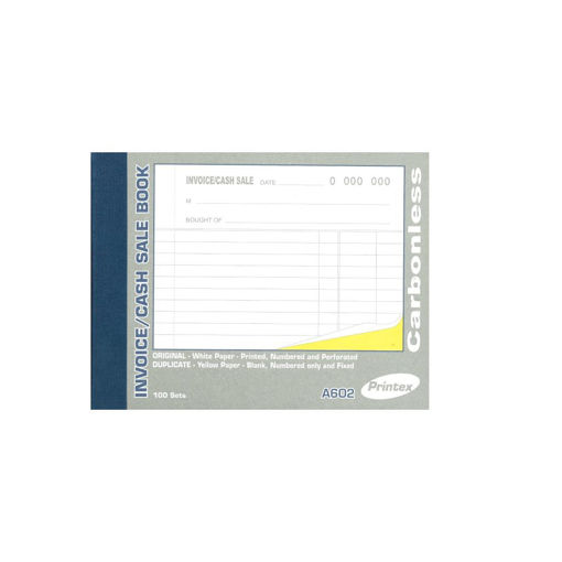 Picture of INVOICE BOOK DUPLICATE A6-602